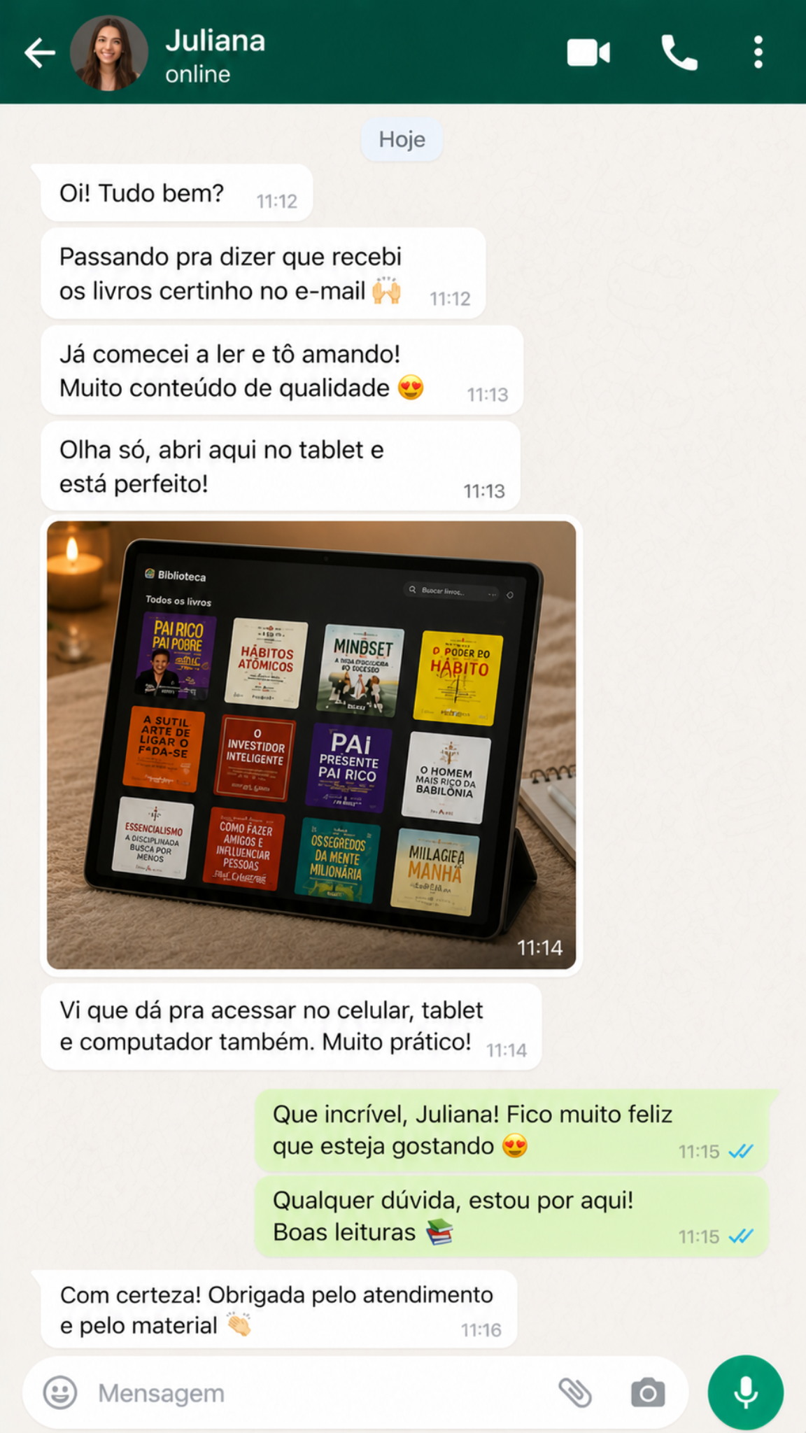 Prova social no WhatsApp 4